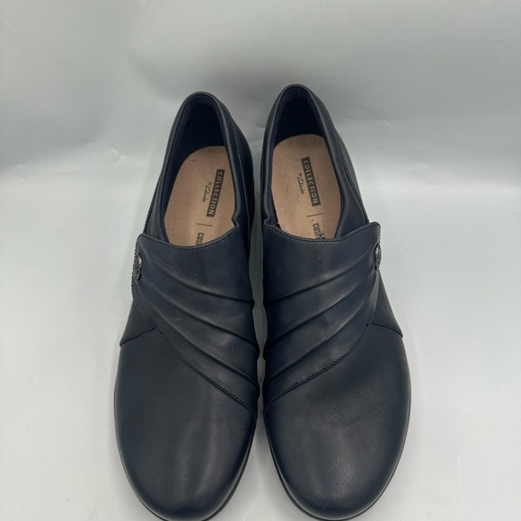 Clarks Women's Navy BlueHope Roxanne Leather Shoes Size 10M - Picture 11 of 12